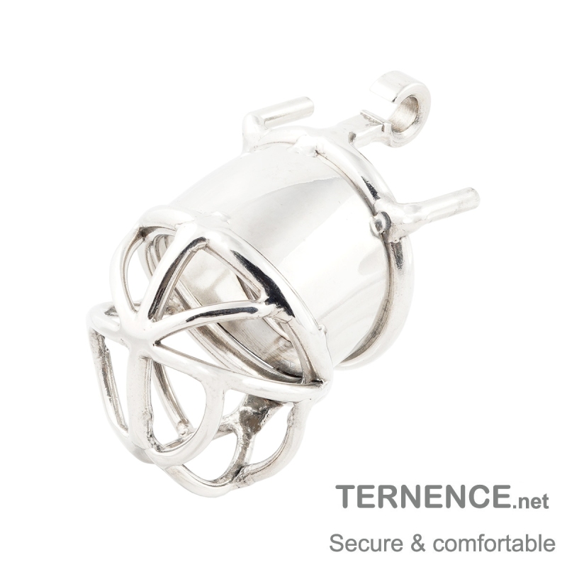 TERNENCE Men Chastity Cage Penis Lock Device for Hinged Ring (only cages do not include rings and locks)