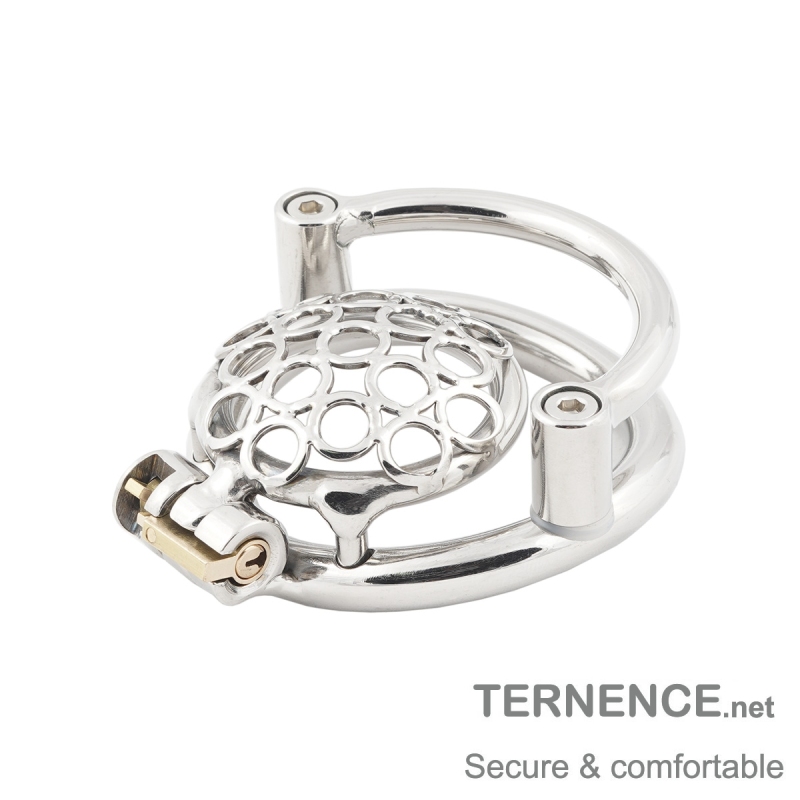 TERNENCE Male Super Short Cock Cage Prevent Escape Design Closed Ring Chastity Device for Closed Ring (only cages do not include rings and locks)