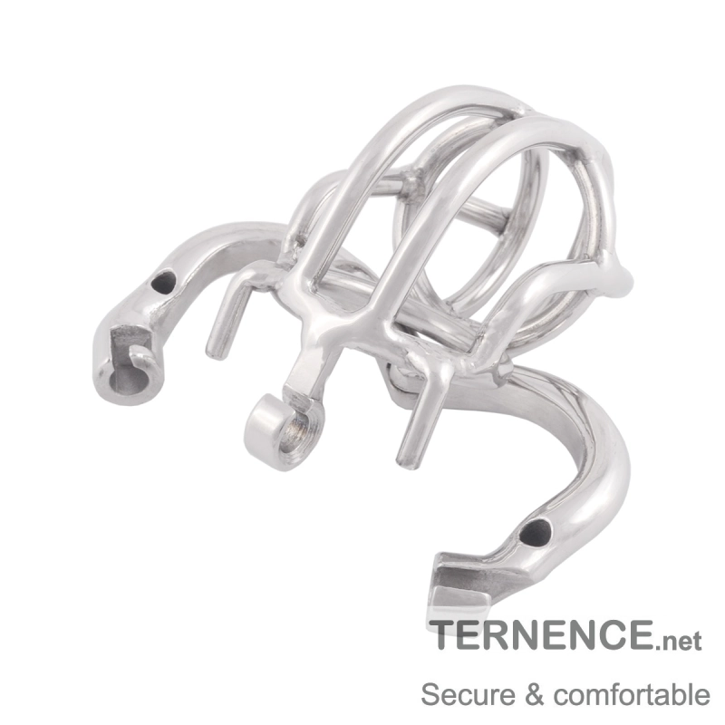 TERNENCE Ergonomic Design Chastity Device 304 Steel Stainless Male Virginity Lock for Hinged Ring (only cages do not include rings and locks)