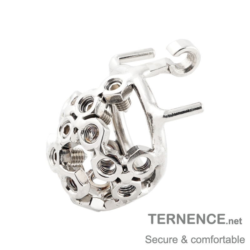 TERNENCE Ergonomic Design Stainless Steel Male Chastity Device Cock Cage for Hinged Ring (only cages do not include rings and locks)