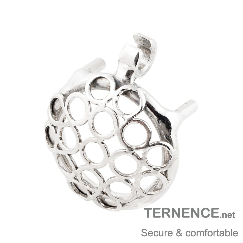 TERNENCE Male Super Short Cock Cage Prevent Escape Design Closed Ring Chastity Device for Closed Ring (only cages do not include rings and locks)
