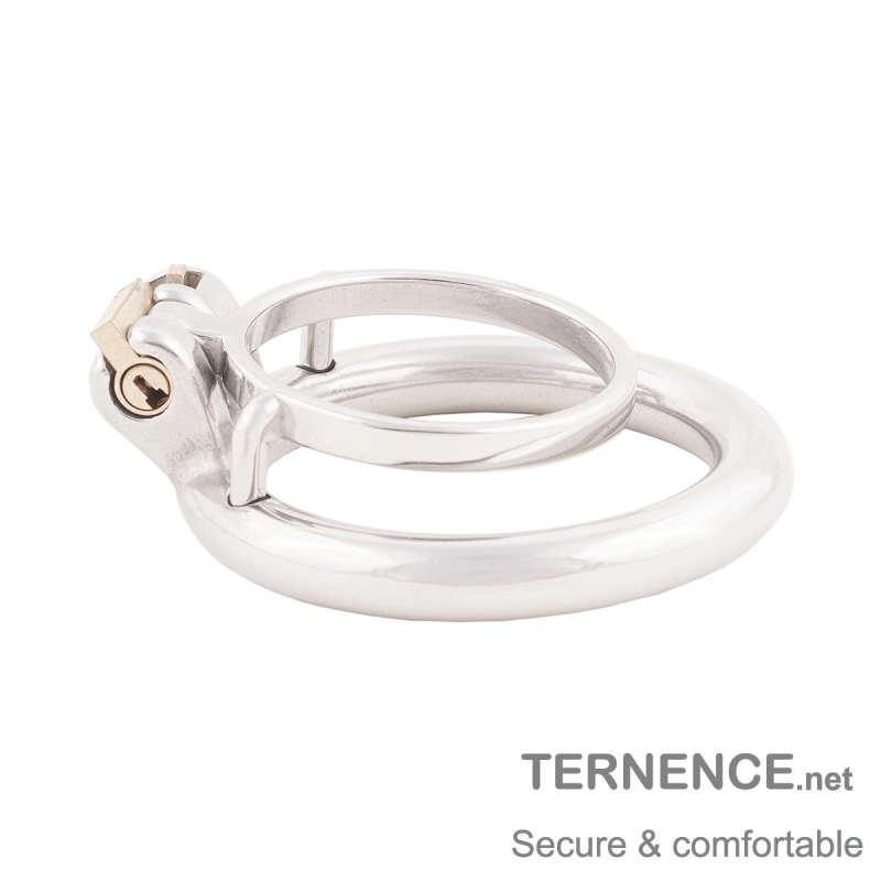 Male Chastity Device Stainless Steel Small Penis Ring Easy to Wear Male Virginity Lock (only cages do not include rings and locks)
