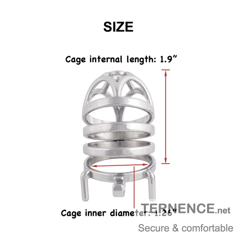 Men's Chastity Cage Devices Stainless Steel Male Abstinence Chastity Cock Cage Virginity Lock (only cages do not include rings and locks)