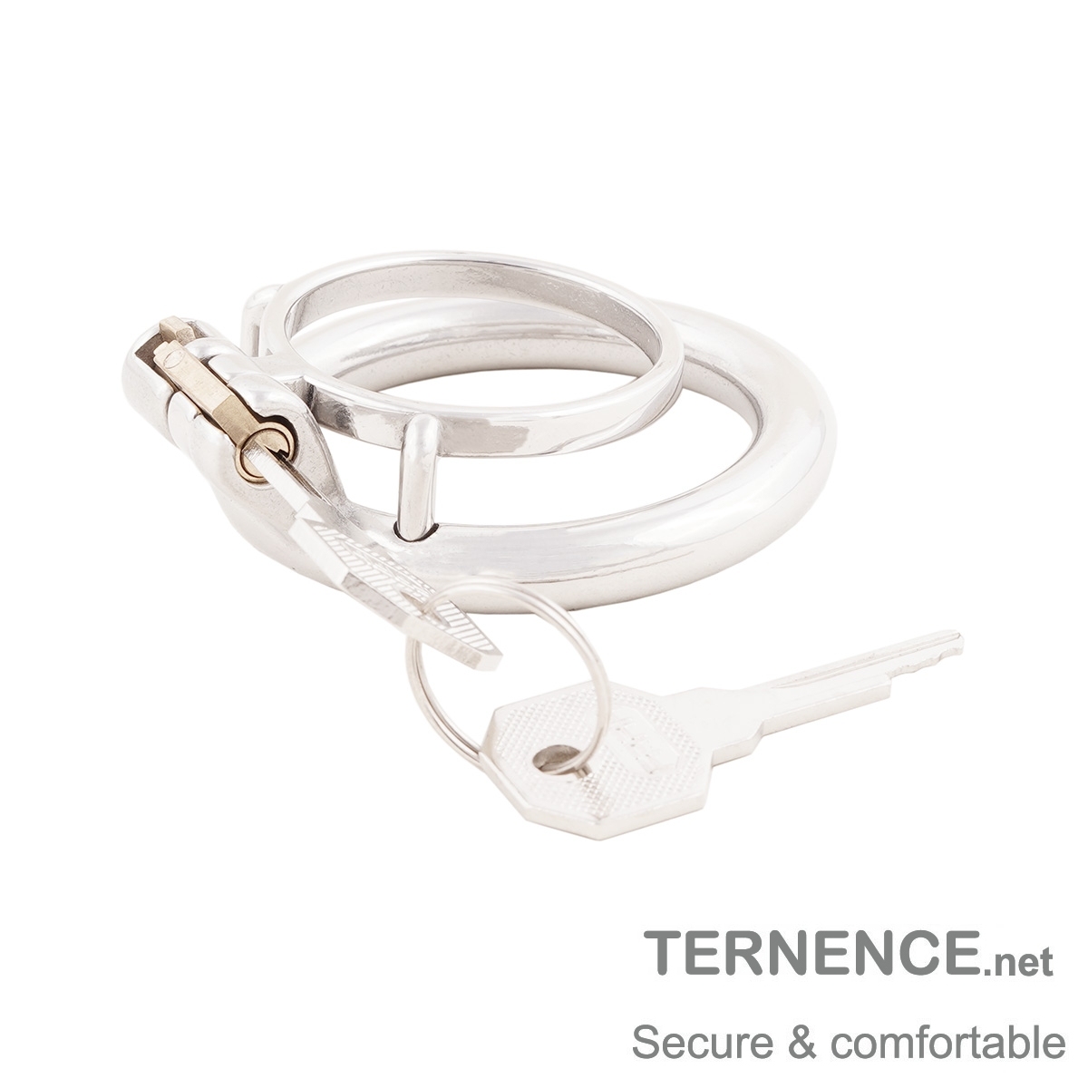 Male Chastity Device Stainless Steel Small Penis Ring Easy to Wear Male Virginity Lock