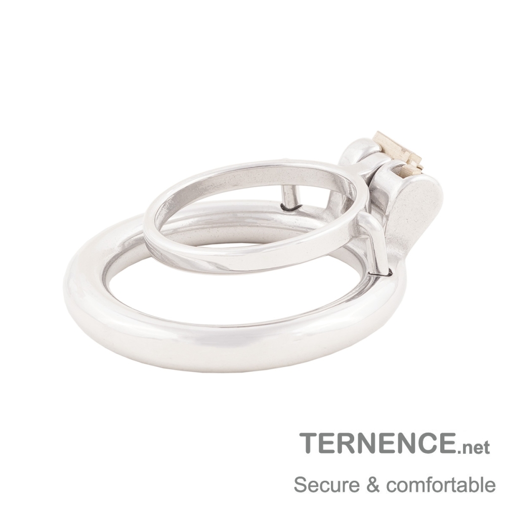 Male Chastity Device Stainless Steel Small Penis Ring Easy to Wear Male Virginity Lock