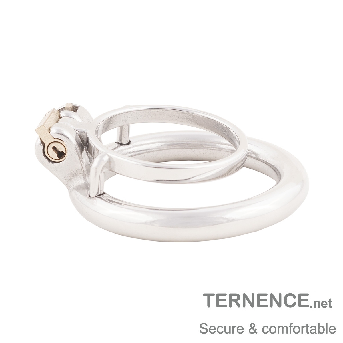 Male Chastity Device Stainless Steel Small Penis Ring Easy to Wear Male Virginity Lock