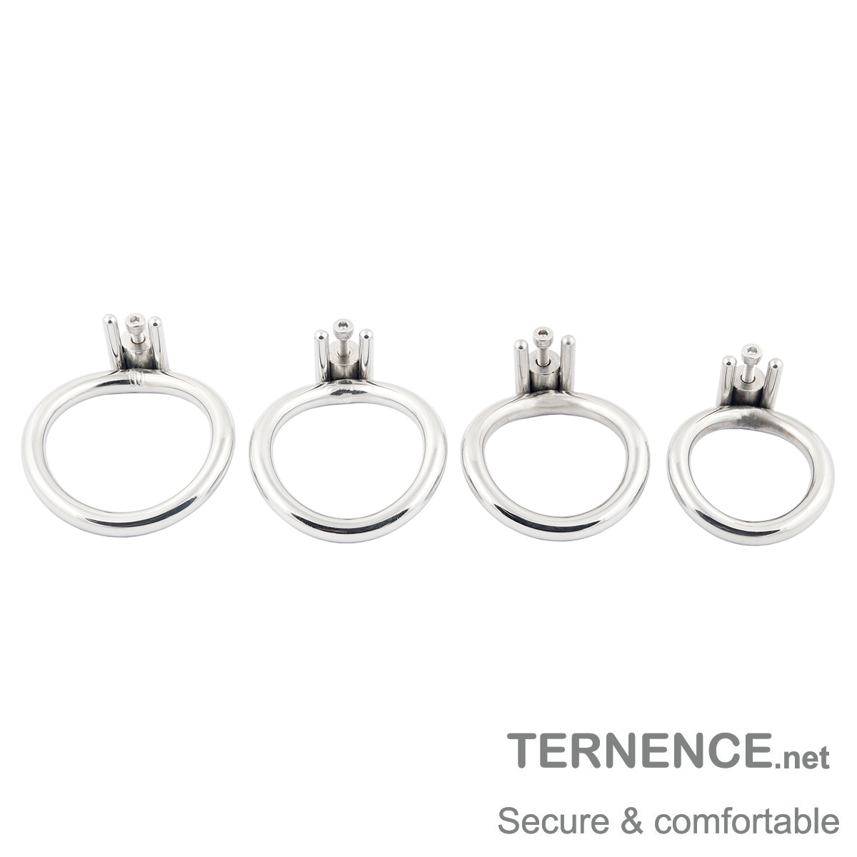 Cock Cage Closed Base Ring Ergonomic Design for Men's Chasity Device Stainless Steel Virginity Lock