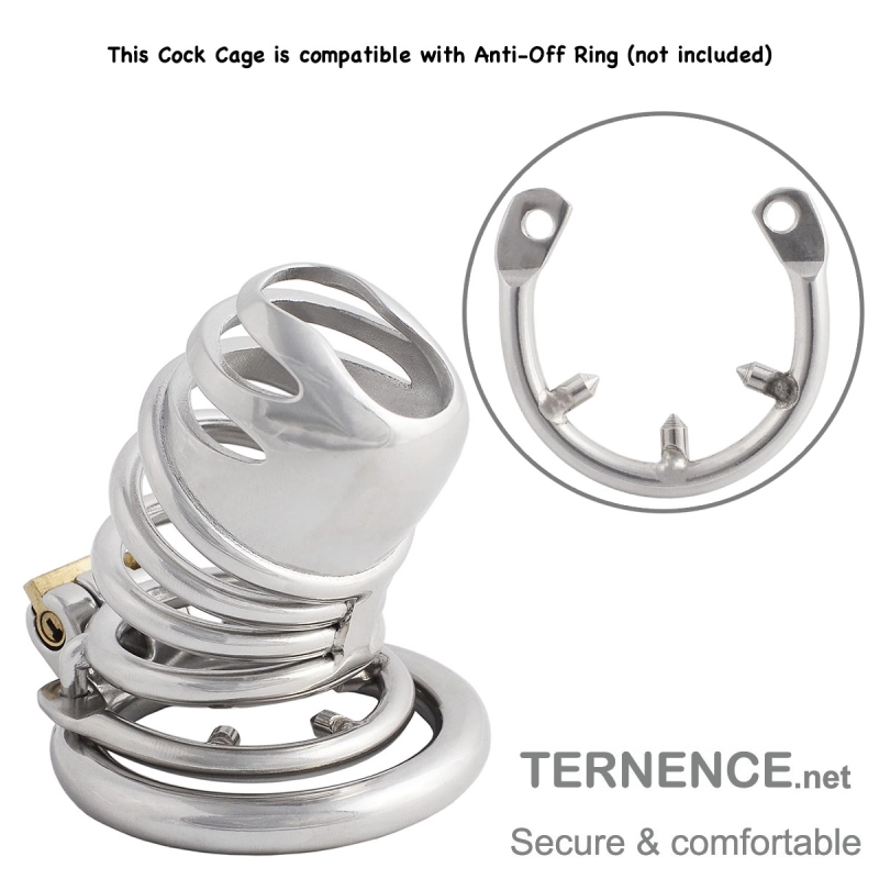 Male's Stainless Steel Chasity Cages Device Trainer Kit for Adult Game Sex Toy