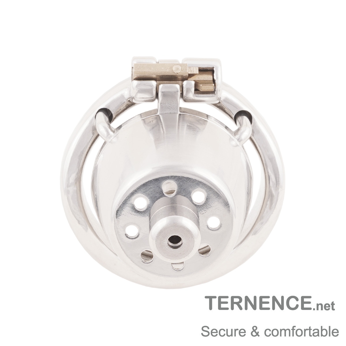 Small Male Chastity Device Stainless Steel Ergonomic Design Cock Cage Sex Toy Ring with Catheter