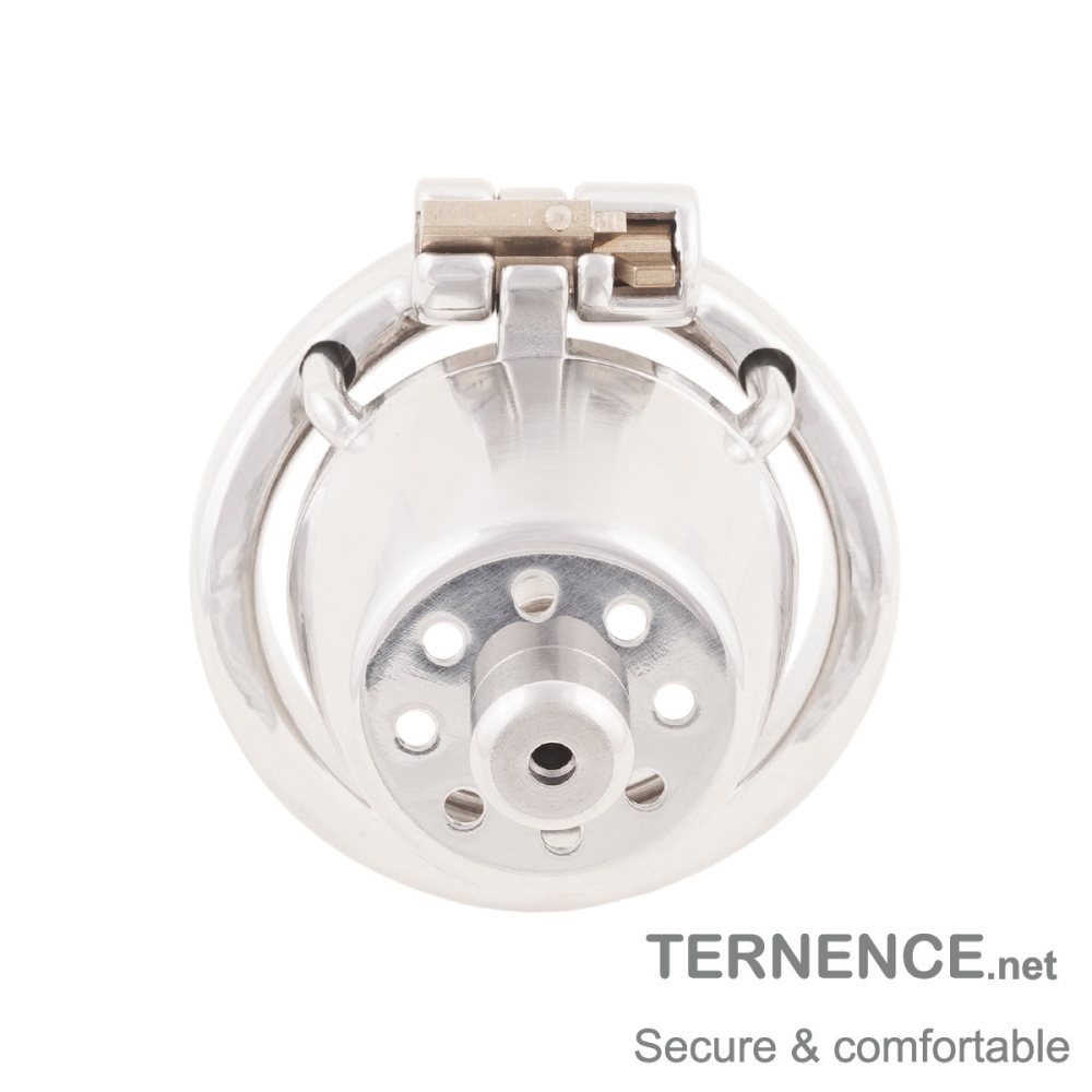 Small Male Chastity Device Stainless Steel Ergonomic Design Cock Cage Sex Toy Ring with Catheter