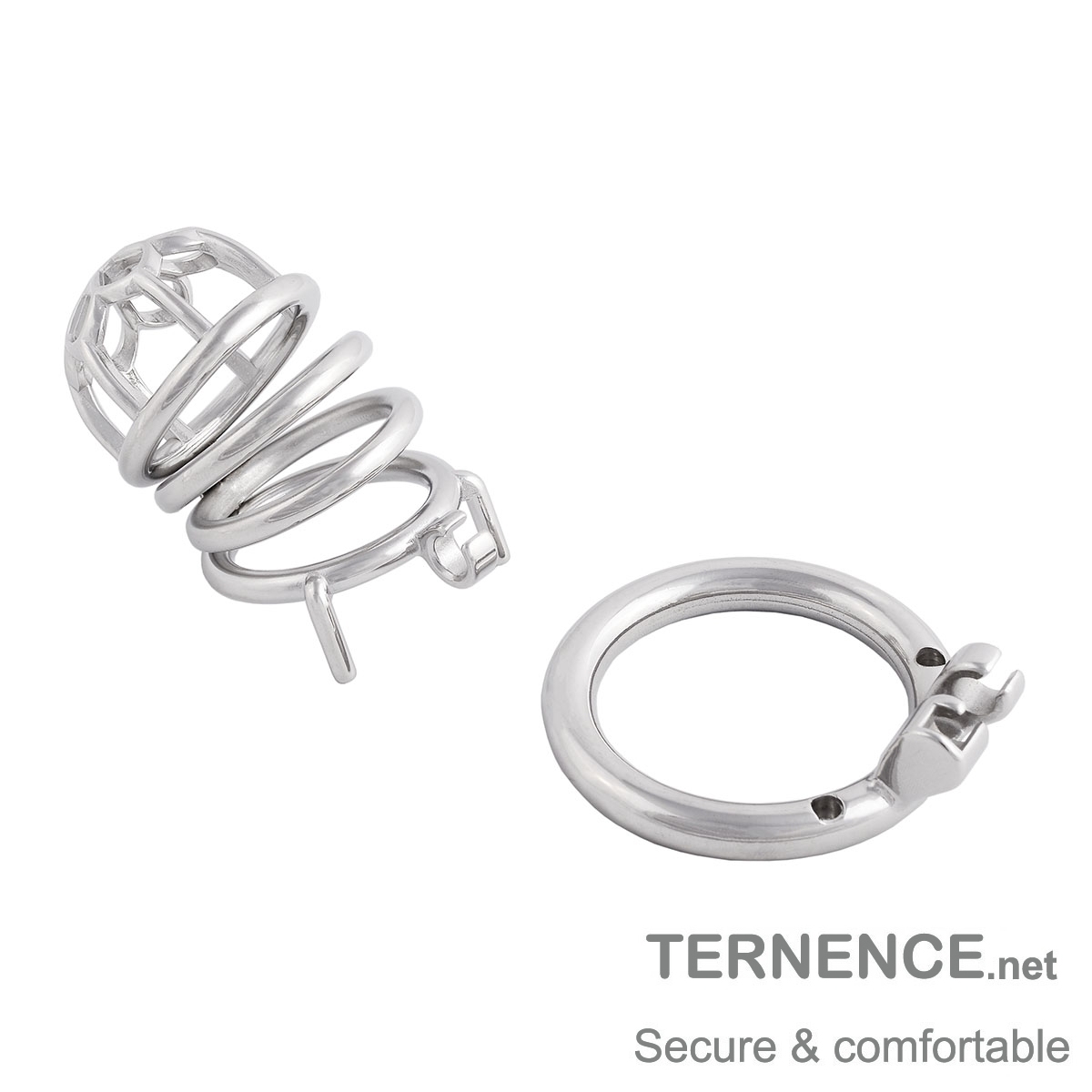 Men's Stainless Steel Male Pennis Lock Cook Penis Ring Cage Male Chastity Device for Men Penis