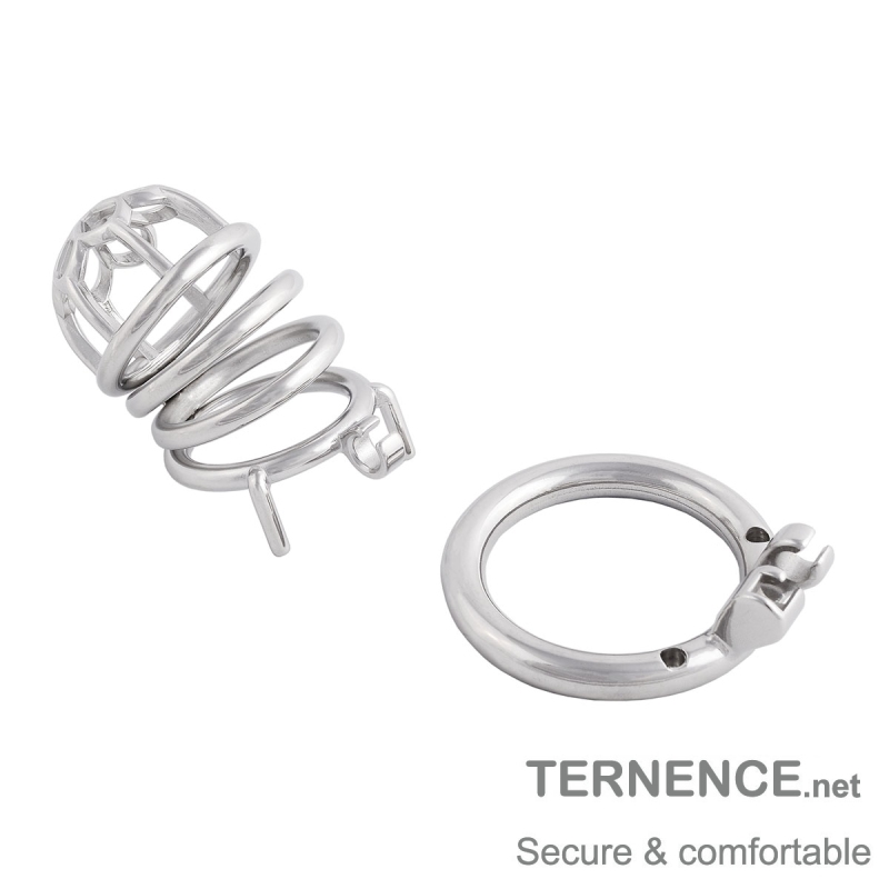 Men's Stainless Steel Male Pennis Lock Cook Penis Ring Cage Male