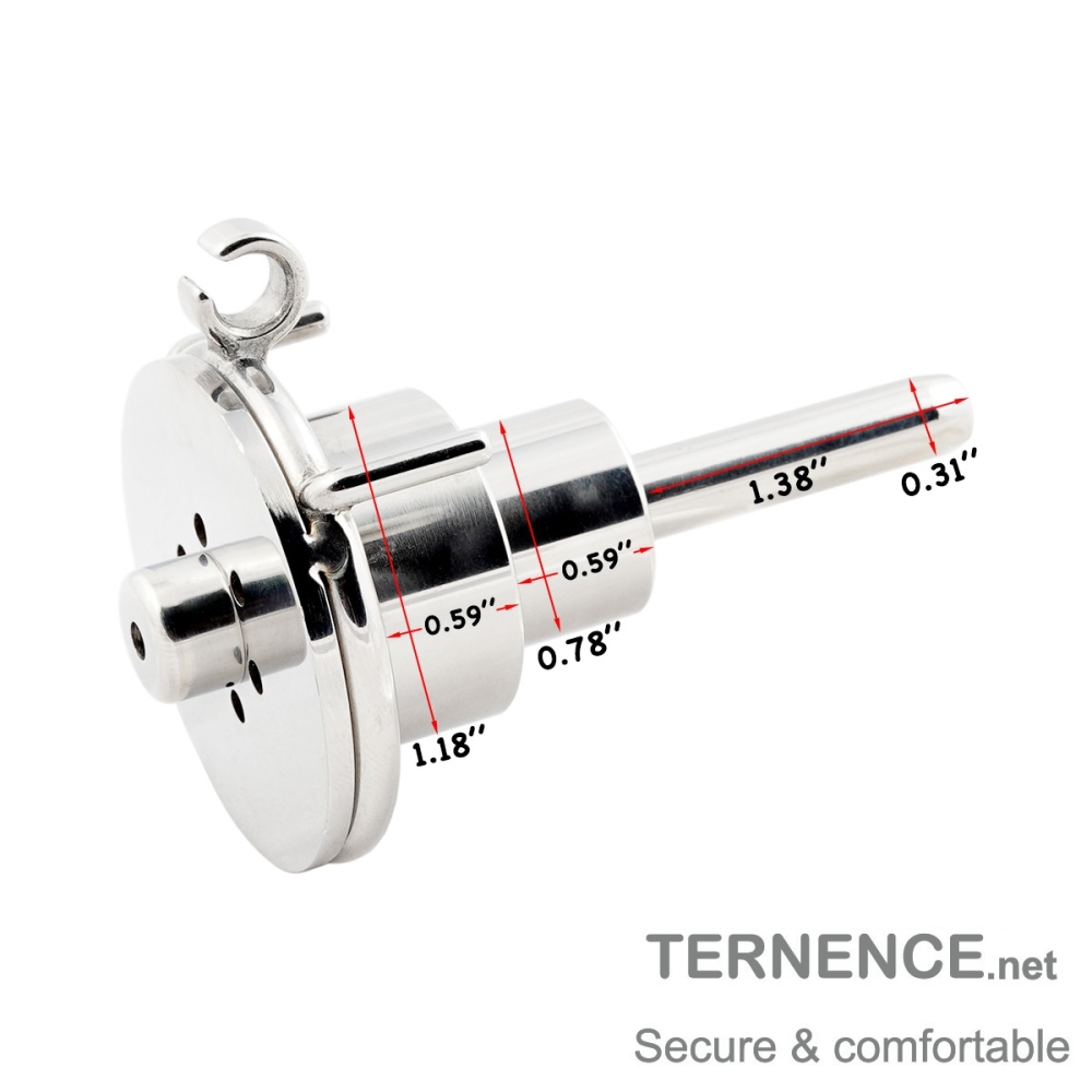 Negative Flat Extreme Men's Chastity cage with Catheter Small Stainless Steel Contrary casity cage for SM Penis Exercise Sex Toys