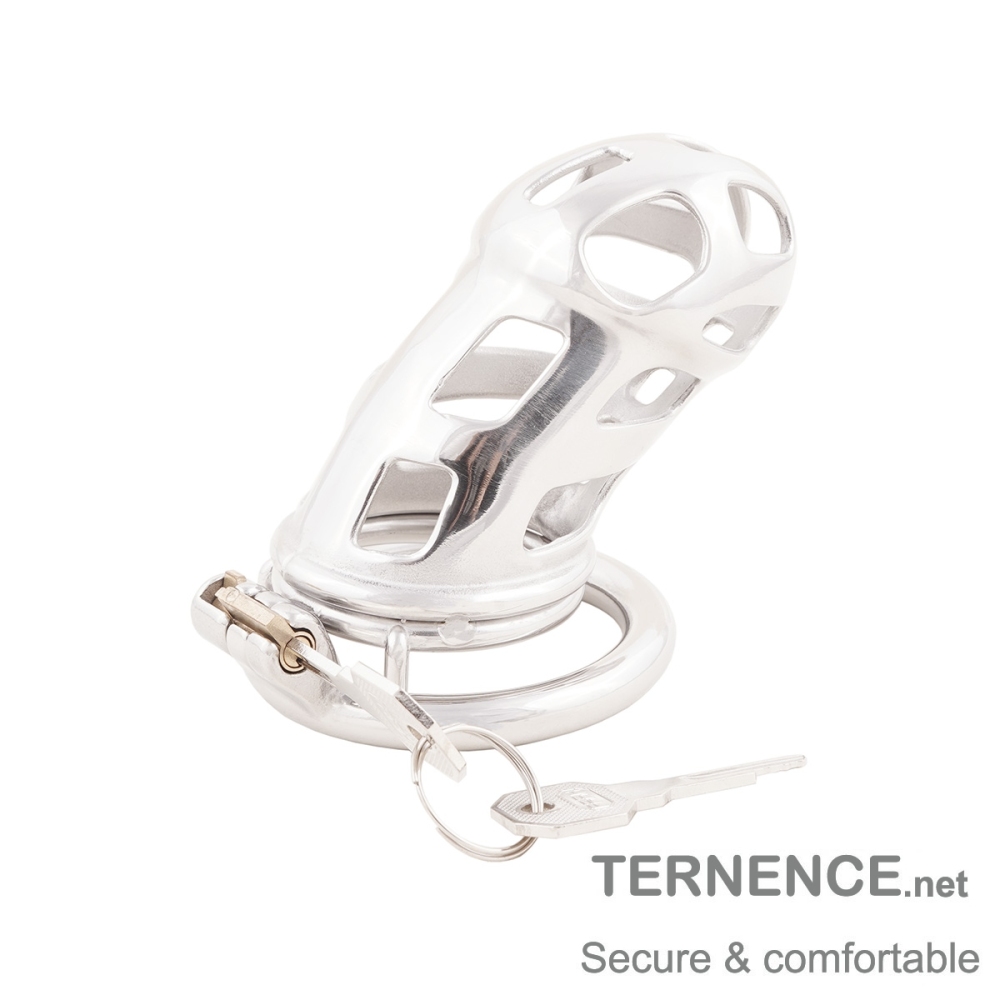 Male Cock Cage Penis Lock Device Long Virginity Lock Stainless Steel Sex Toys