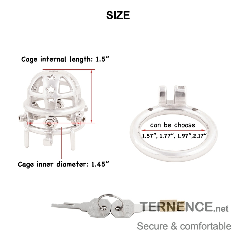 Chastity Cock Cage 304 Stainless Steel Spiked Chastity Device Easy to Wear Male SM Penis Exercise Sex Toys