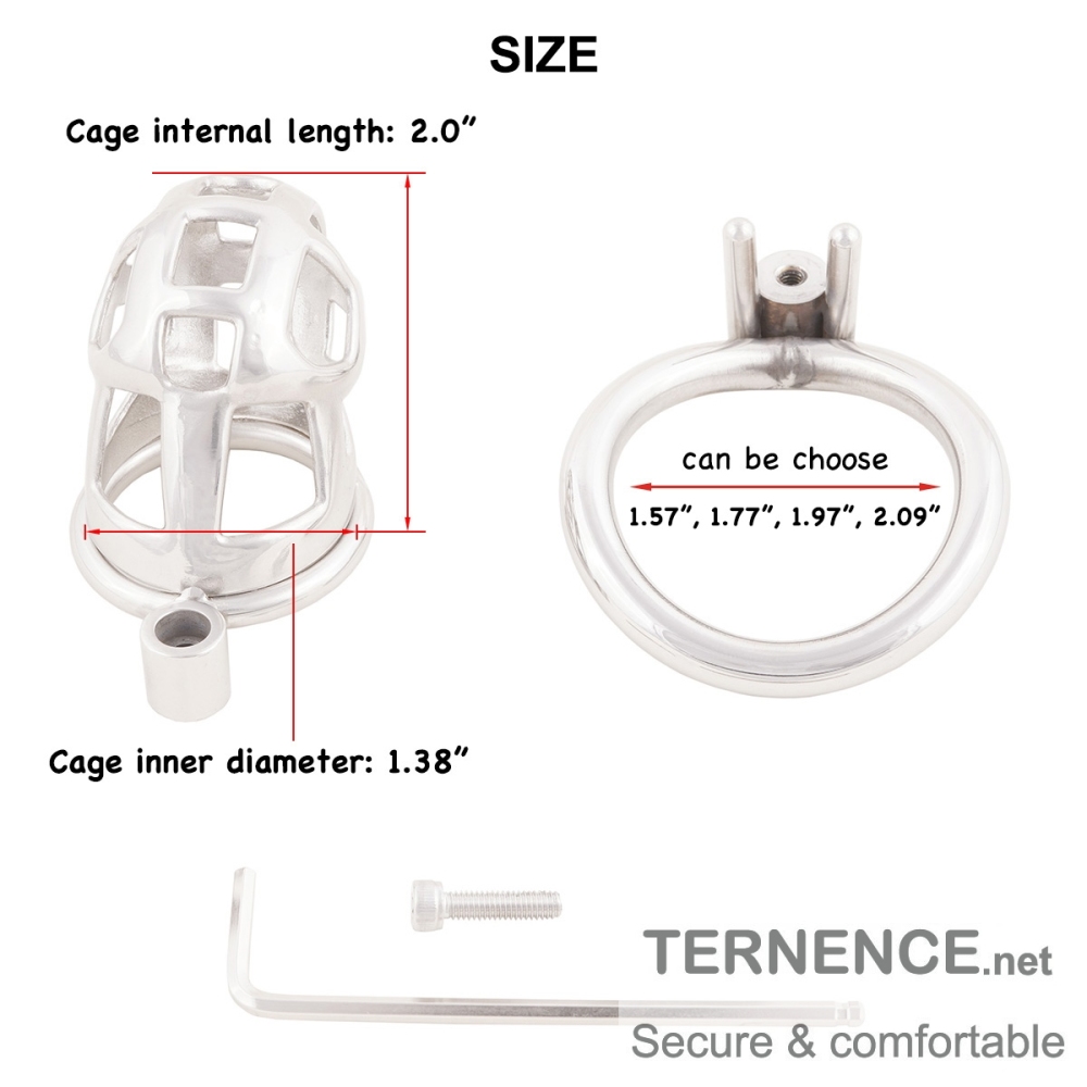 Metal Male Chastity Device Ergonomic Design Cock Cage Adult Game Sex Toy