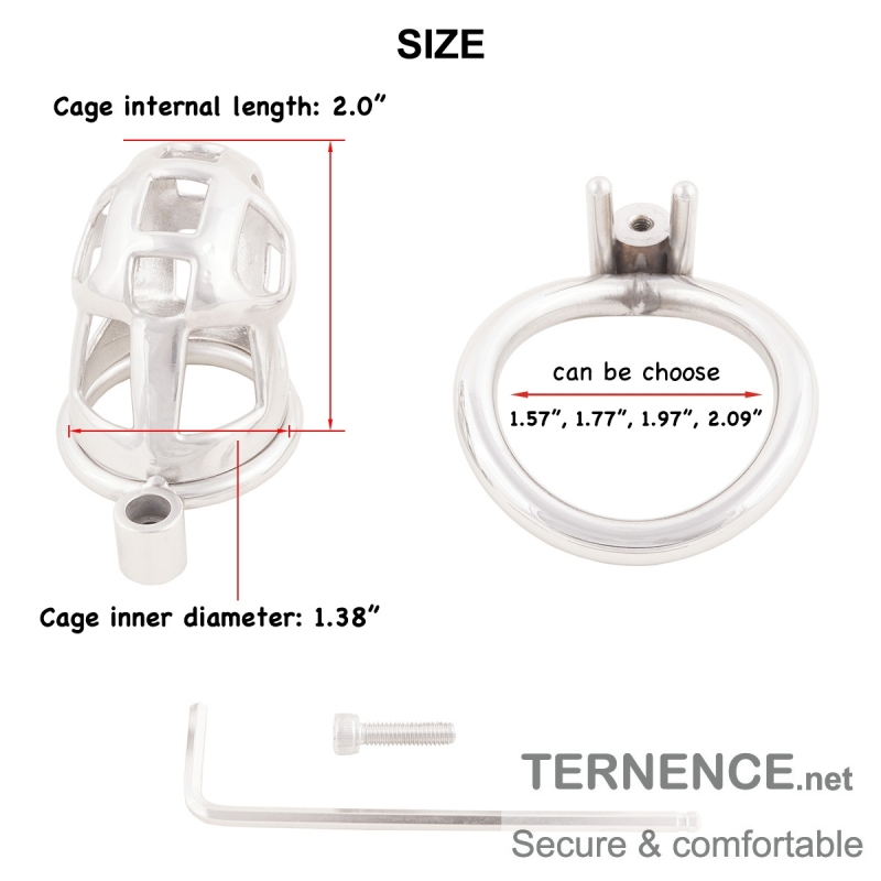 Metal Male Chastity Device Ergonomic Design Cock Cage Adult Game Sex Toy