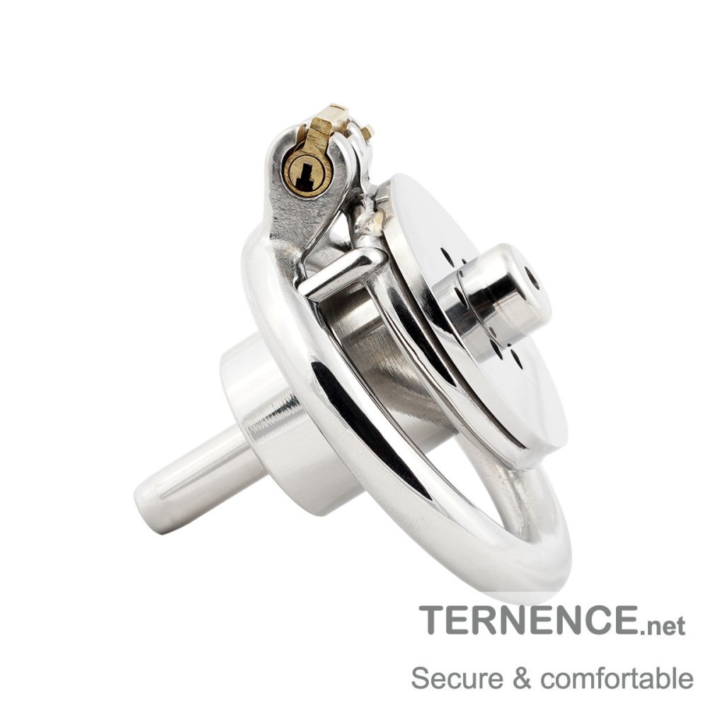Negative Flat Extreme Small Male Chastity Device with Catheter Stainless Steel Contrary Cock Cage for Men SM Penis Exercise Sex Toys
