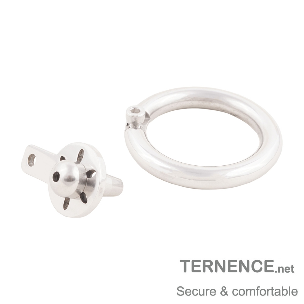 Super Short Chastity Device Stainless Steel Cock Cage with Catheter