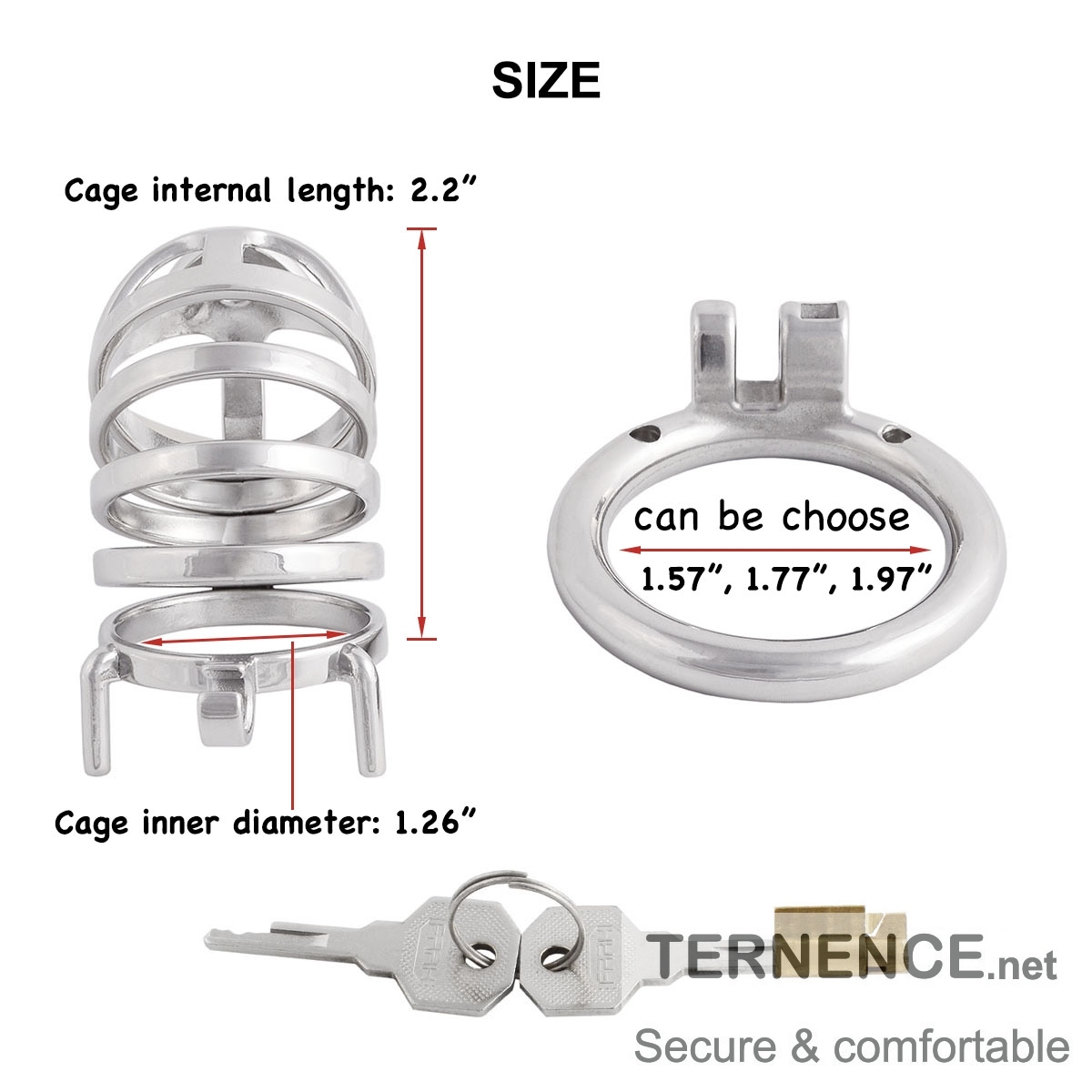 Chasity Cage Men Metal Chastity Device Breathable Male Abstinence Chastity Lock Cock Cage for The Best Men Companion