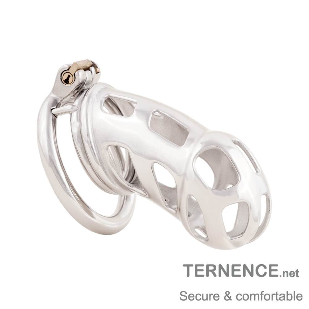 Male Cock Cage Penis Lock Device Long Virginity Lock Stainless Steel Sex Toys
