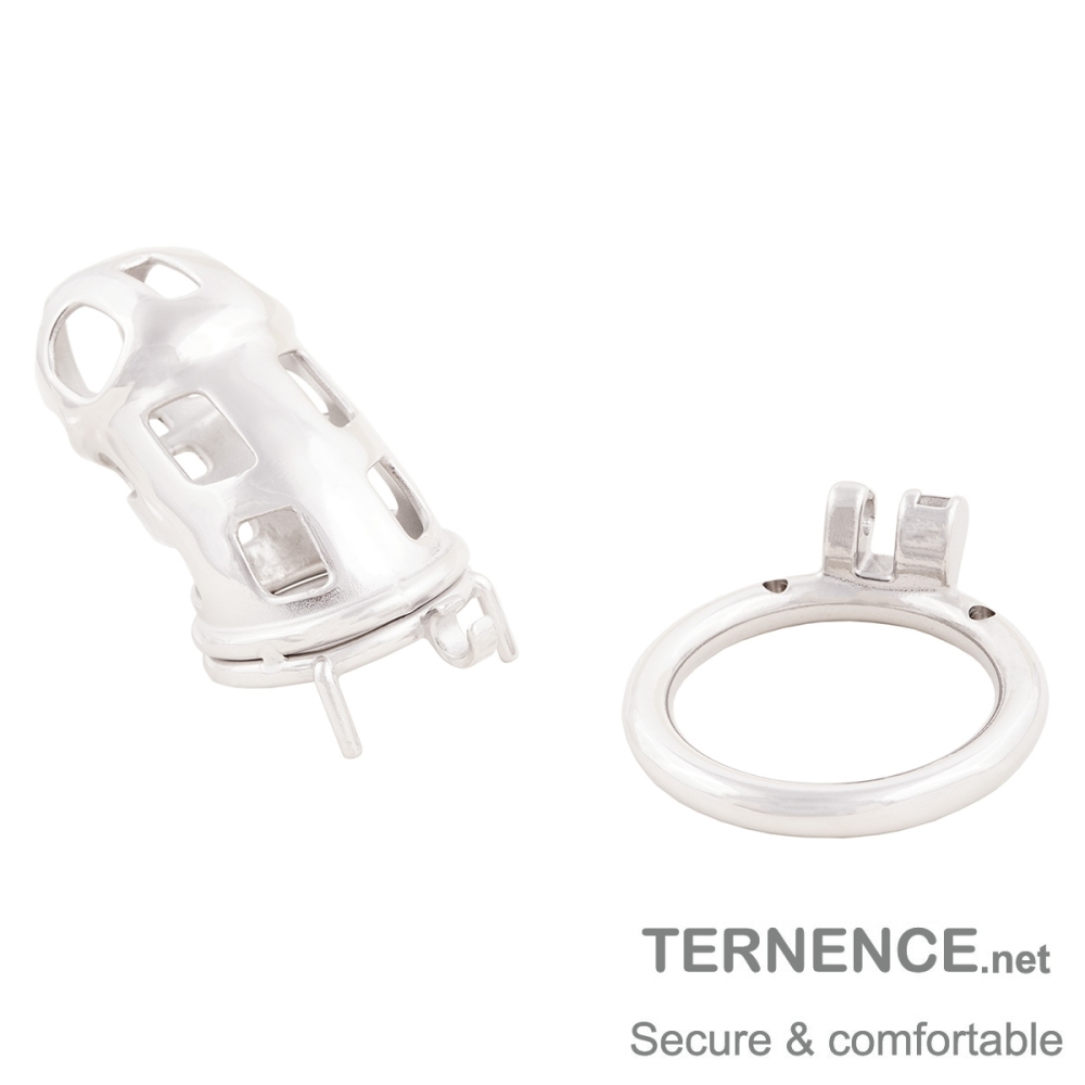 Male Cock Cage Penis Lock Device Long Virginity Lock Stainless Steel Sex Toys