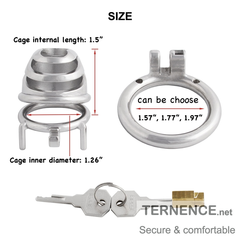 Stainless Steel Men's Chastity Cage Devices for Male's Chasity Guard