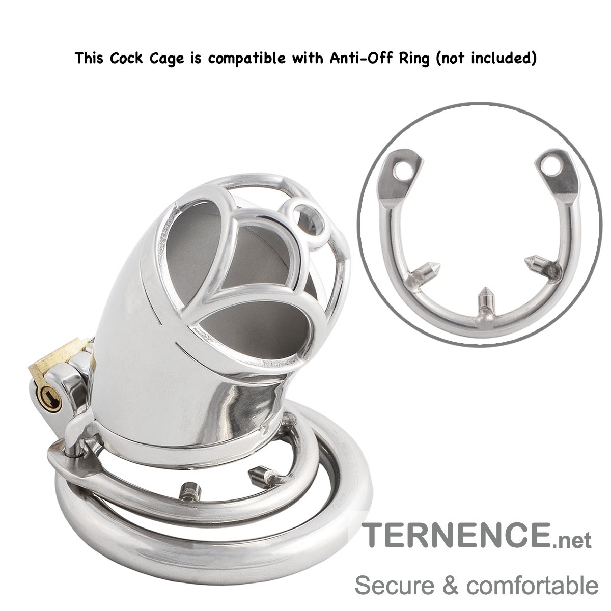 Male Chastity Device Cock Cage Stainless Steel Men's Pennis Lock Penis Ring Cage Men's AbstinenCe Virginity Lock