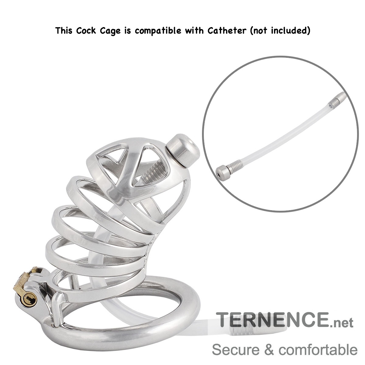 Chasity Cage Men Metal Chastity Device Breathable Male Abstinence Chastity Lock Cock Cage for The Best Men Companion
