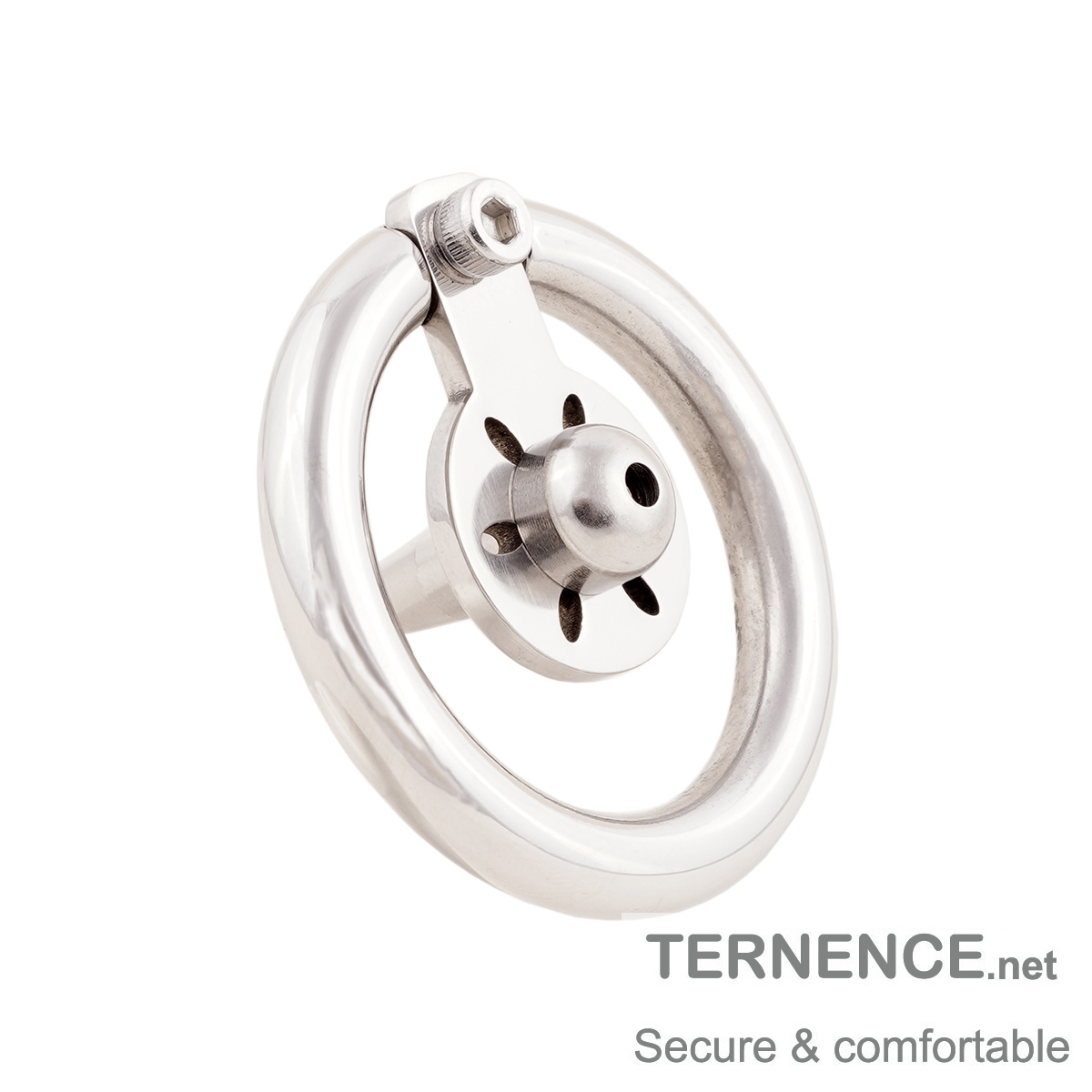 Super Short Chastity Device Stainless Steel Cock Cage with Catheter