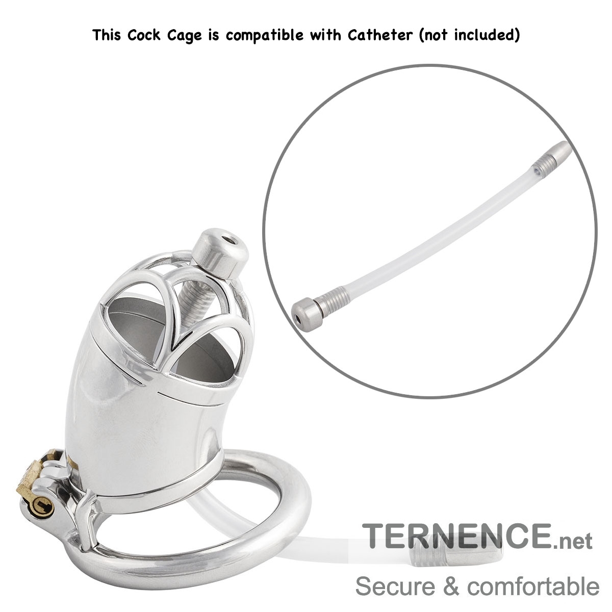 Male Chastity Device Cock Cage Stainless Steel Men's Pennis Lock Penis Ring Cage Men's AbstinenCe Virginity Lock