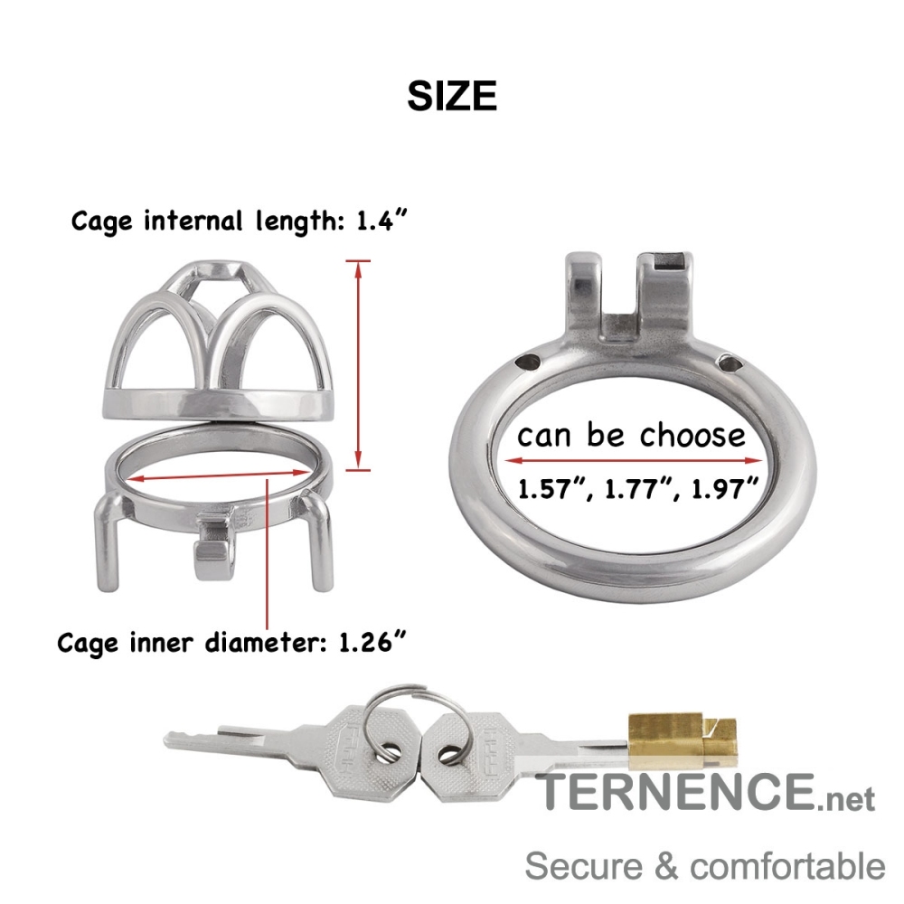 Male's Stainless Steel Chastity Device cage Trainer Kit for Men Chasity Guard