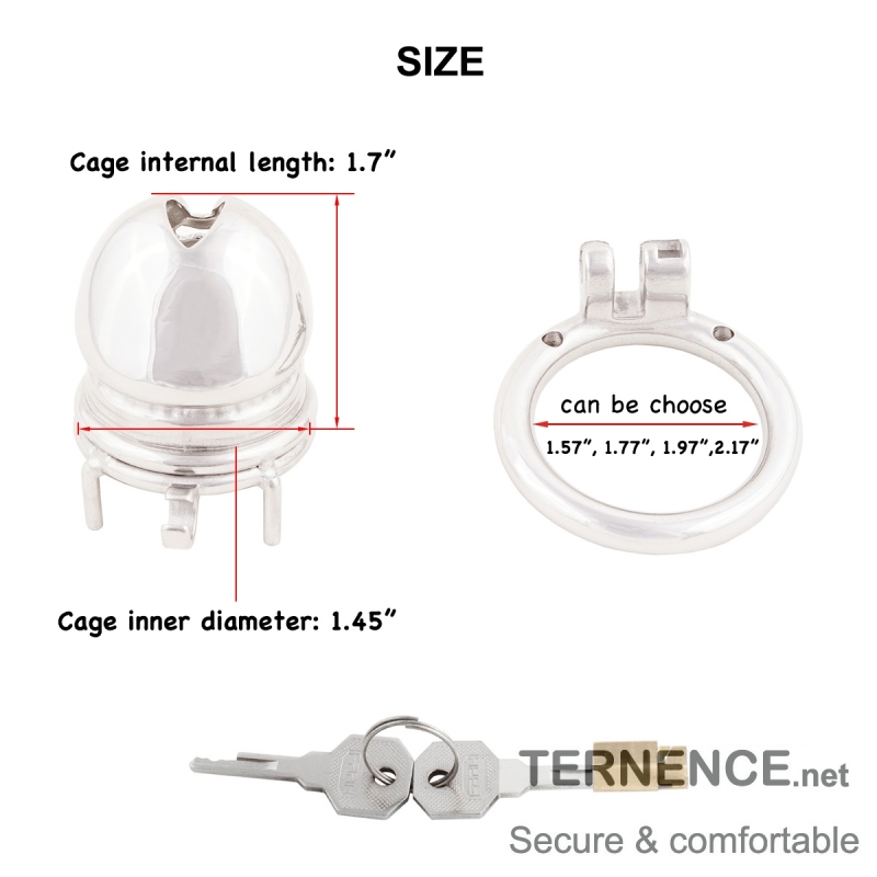 Short Male Cock Cage Stainless Steel Male Chastity Device Sex Toys for Men