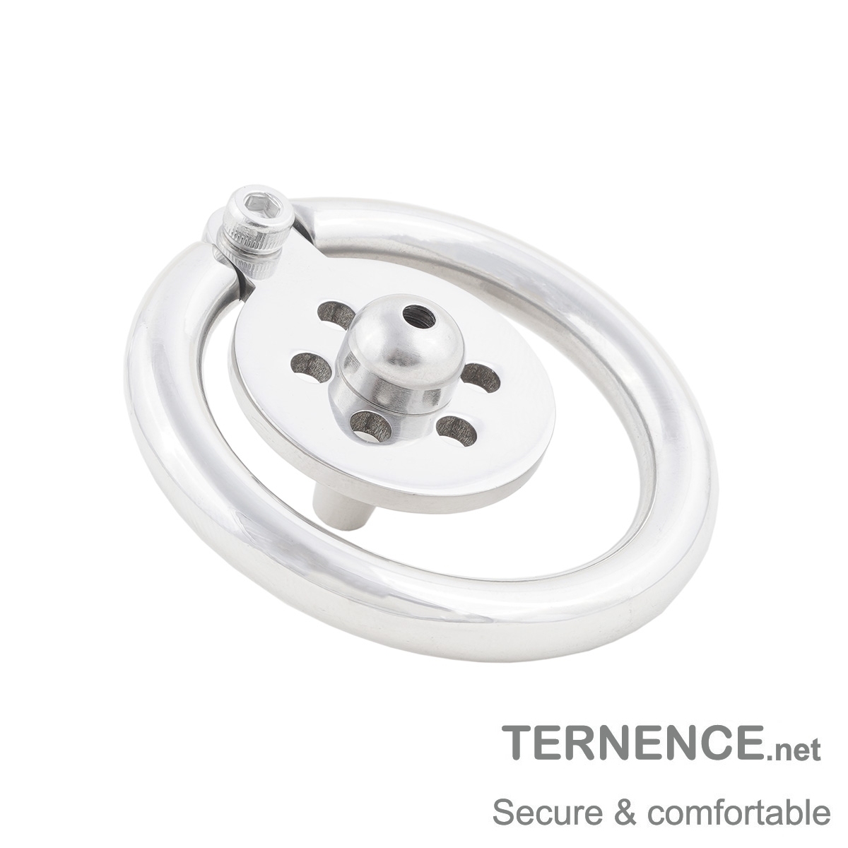 Short Male Cock Cage Stainless Steel Chastity Locked Men's Virginity Lock with Catheter