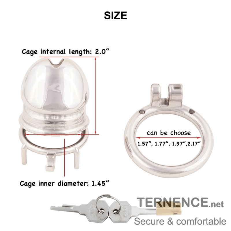 Male Comfortable Cock Cage Stainless Steel Chastity Device for SM Penis Exercise Sex Toys