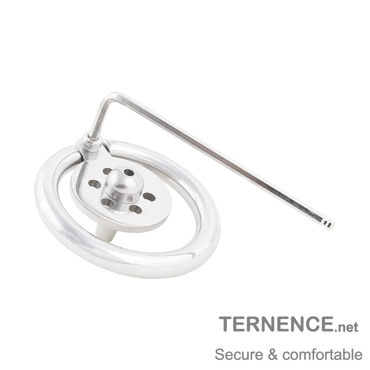 Short Male Cock Cage Stainless Steel Chastity Locked Men's Virginity Lock with Catheter
