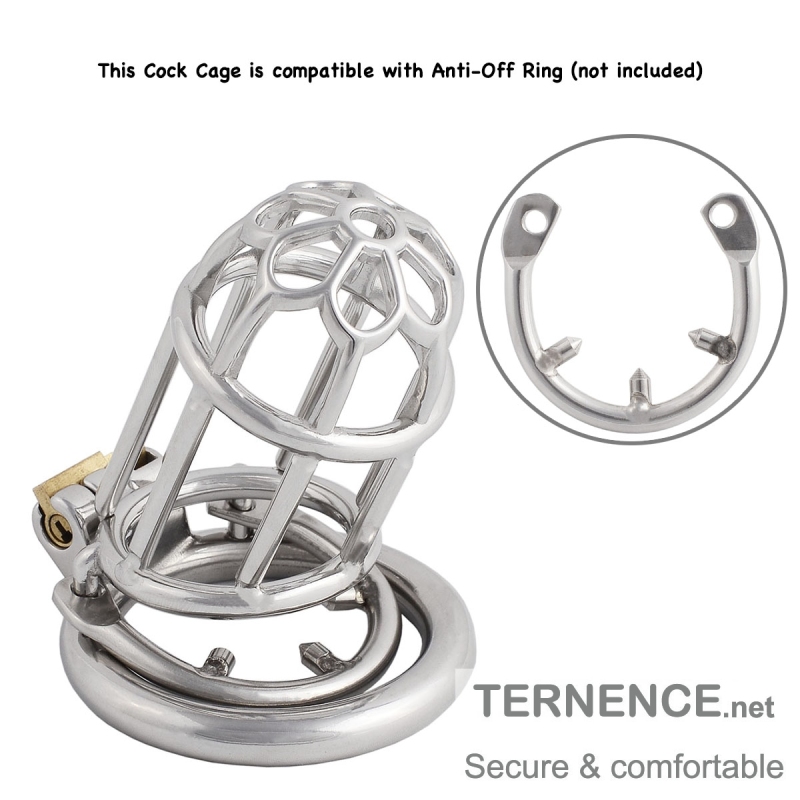 Men's Stainless Steel Male Pennis Lock Cook Penis Ring Cage Male Chastity Device Penis Cage Prevent Erection Toy