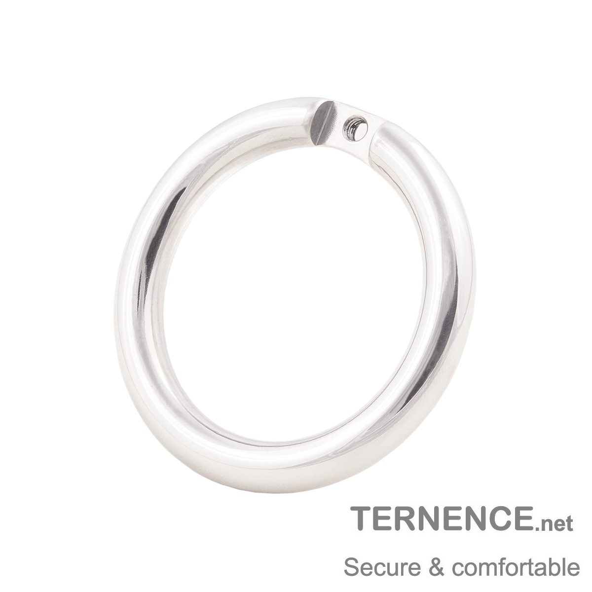 Male's Cock Cage Flat Closed Base Ring for Chasity Cages Device Stainless Steel Virginity Lock