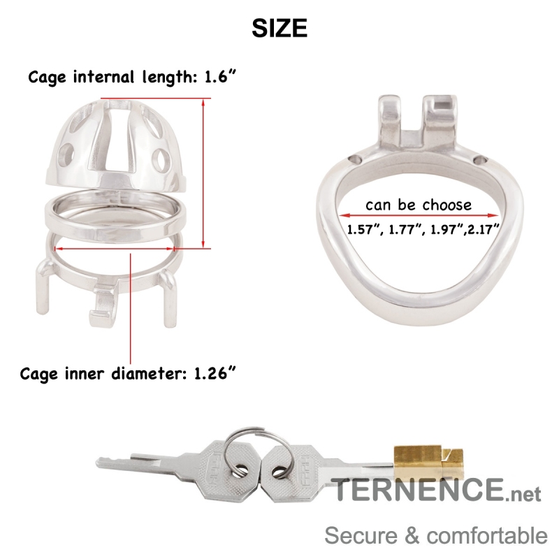 Male Virginity Lock Cock Cage Metal Chastity Device Adult Game Sex Toy