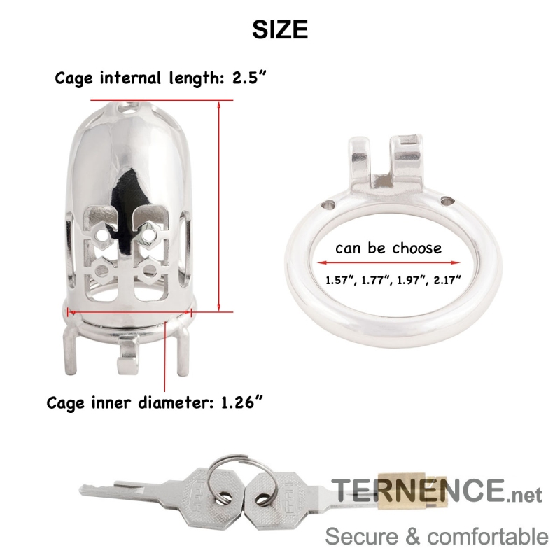 Chastity Lock Cage 304 Stainless Steel chastities Device Easy to Wear Male SM Penis Exercise Sex Toys