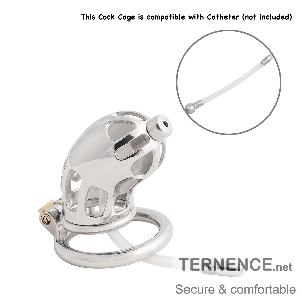 Chastity Lock Cage 304 Stainless Steel chastities Device Easy to Wear Male SM Penis Exercise Sex Toys