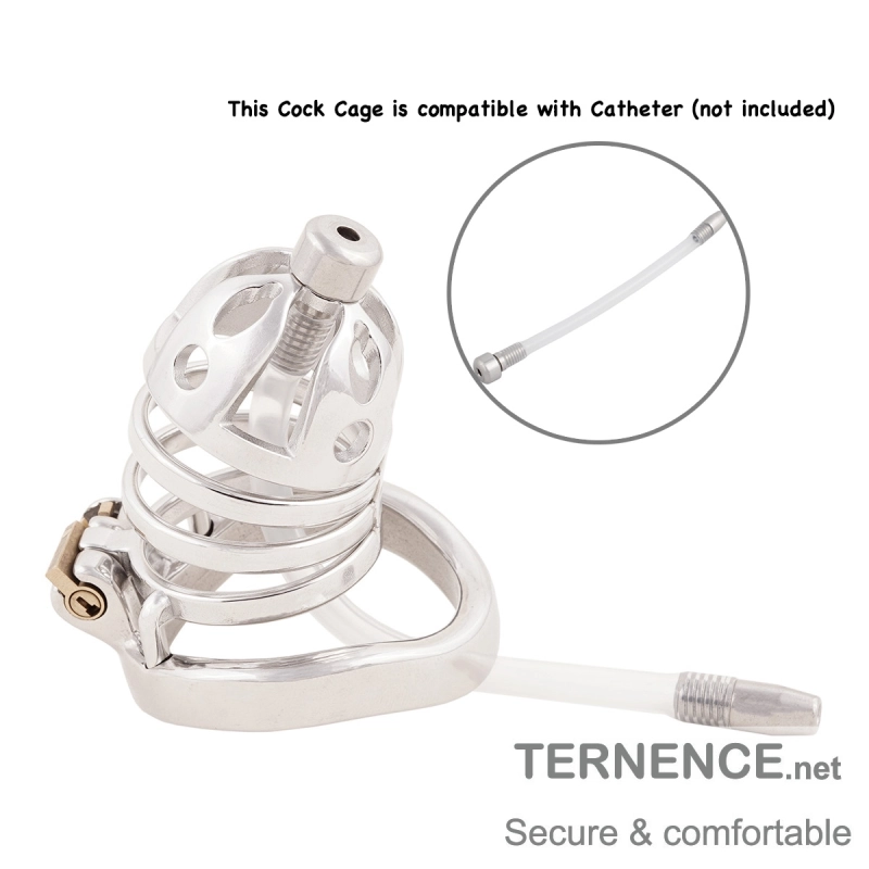 Male Chastity Cage Stealth Lock Stainless Steel Cock Cage Adult Game Sex Toy