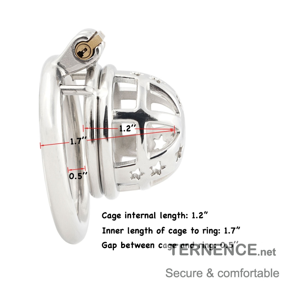 Short Male Cock cage Chastity for Men Stainless Steel Chasity Locked Men's Virginity Lock