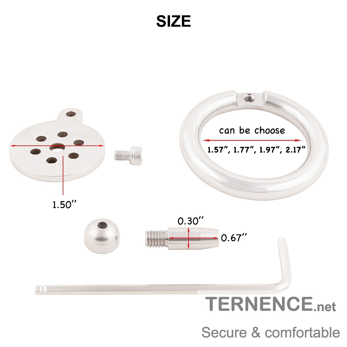 Chastity Cage Cock Super Short Virginity Lock for Adults Solitary Extreme Confinement Cage with Catheter