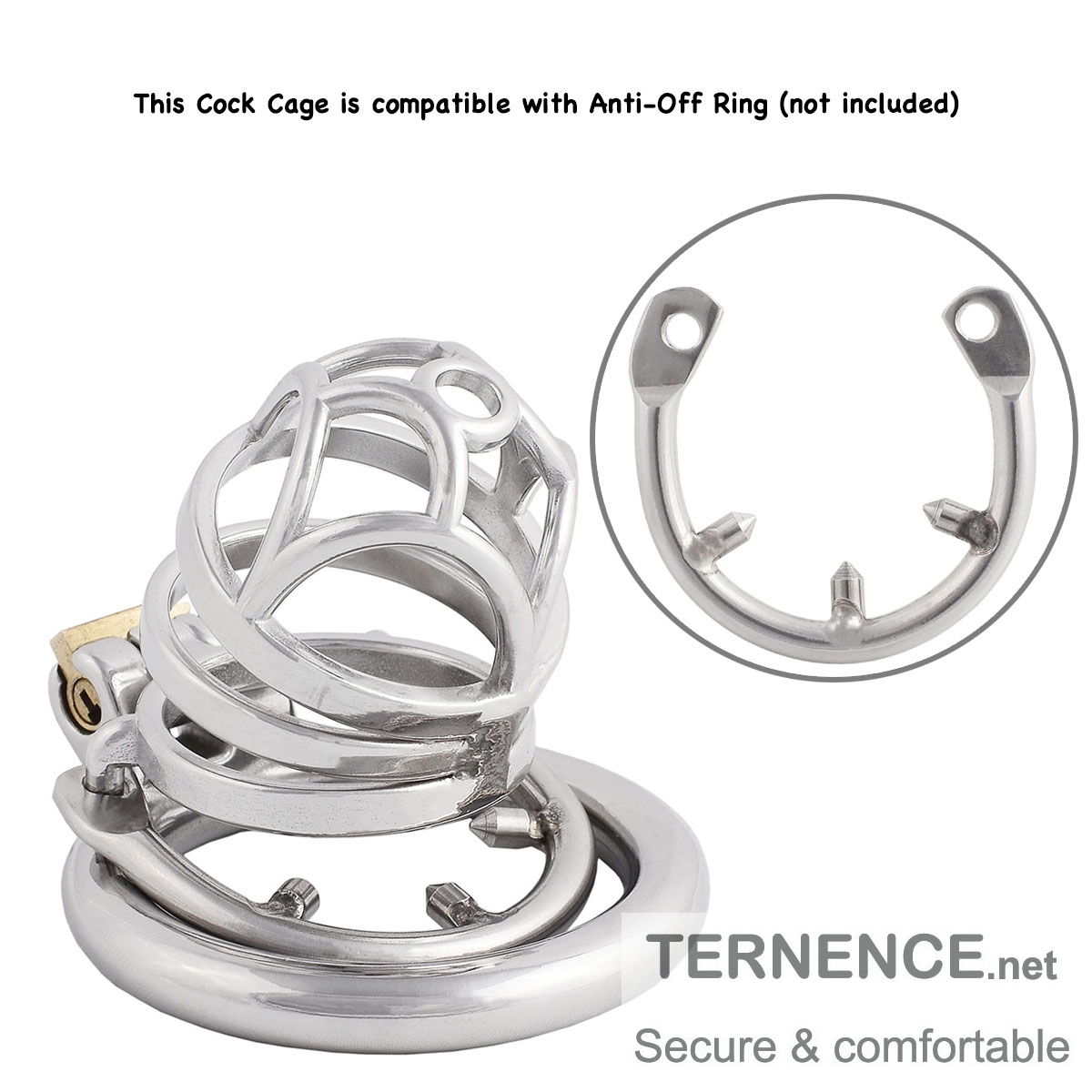 Male's Stainless Steel chastities Devices Lock cage Trainer Kit for Men Clothing