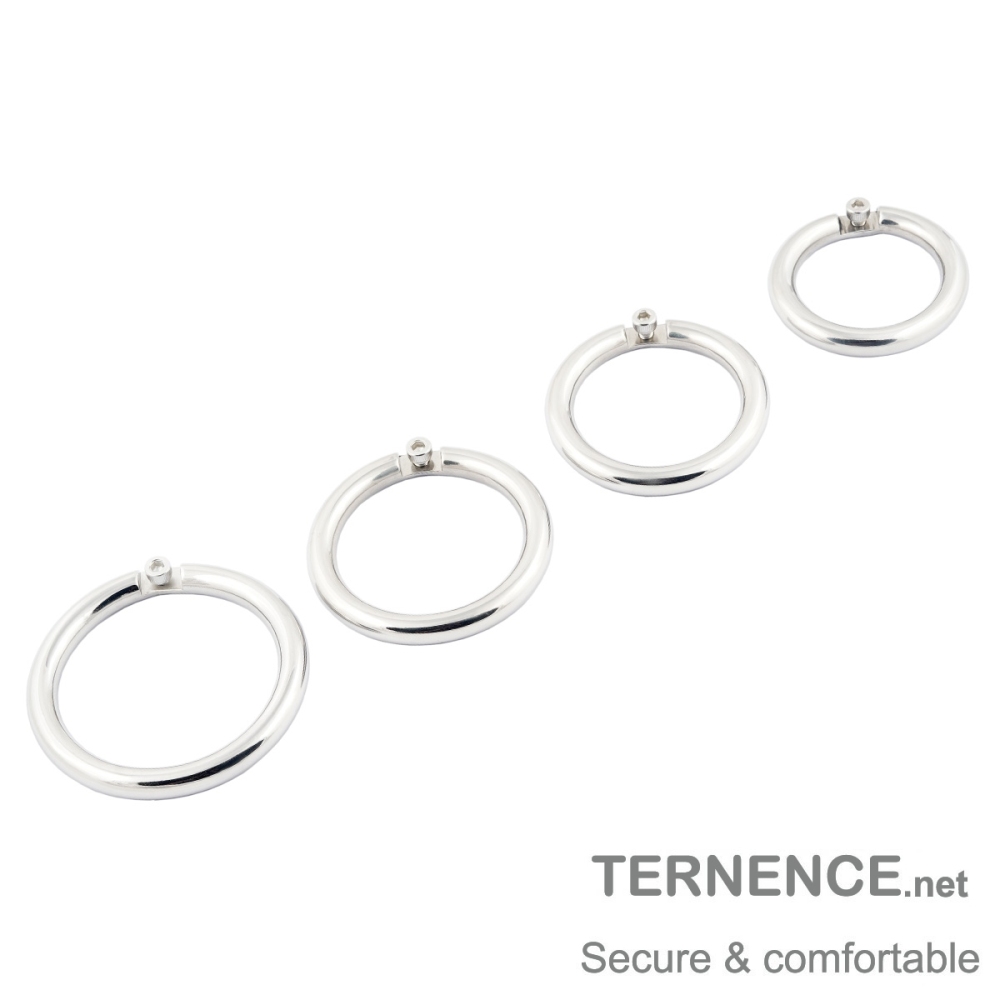 Male's Cock Cage Flat Closed Base Ring for Chasity Cages Device Stainless Steel Virginity Lock