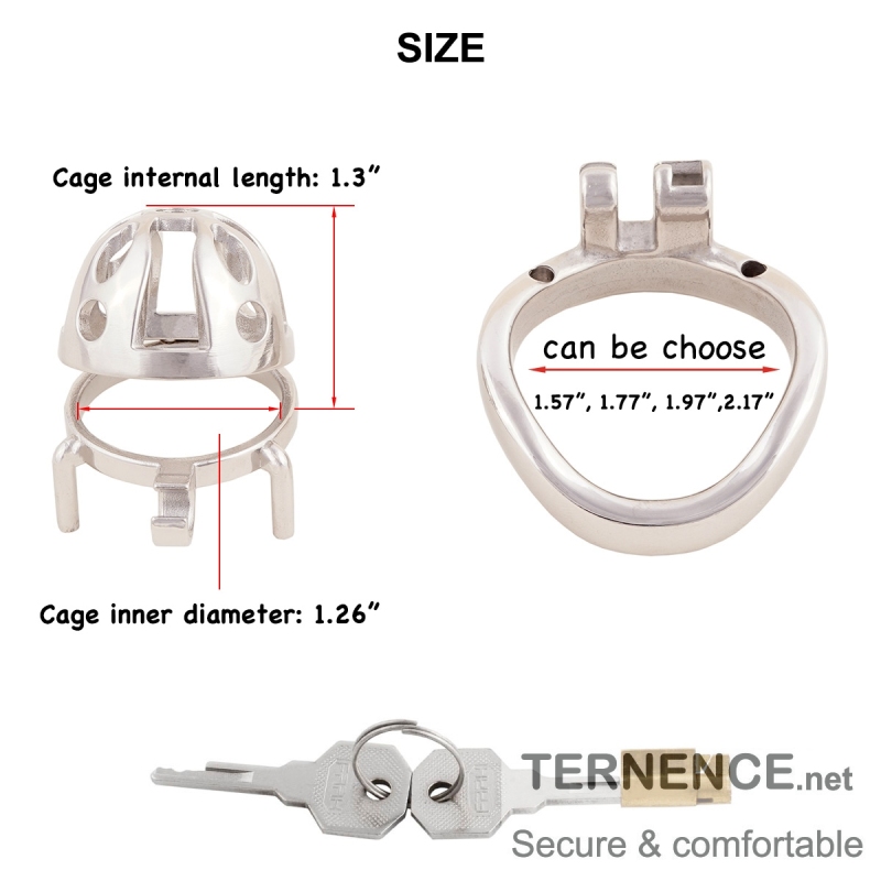 Male Cock Cage Adult Game Sex Toy Ergonomic Design Stainless Steel Stealth Lock