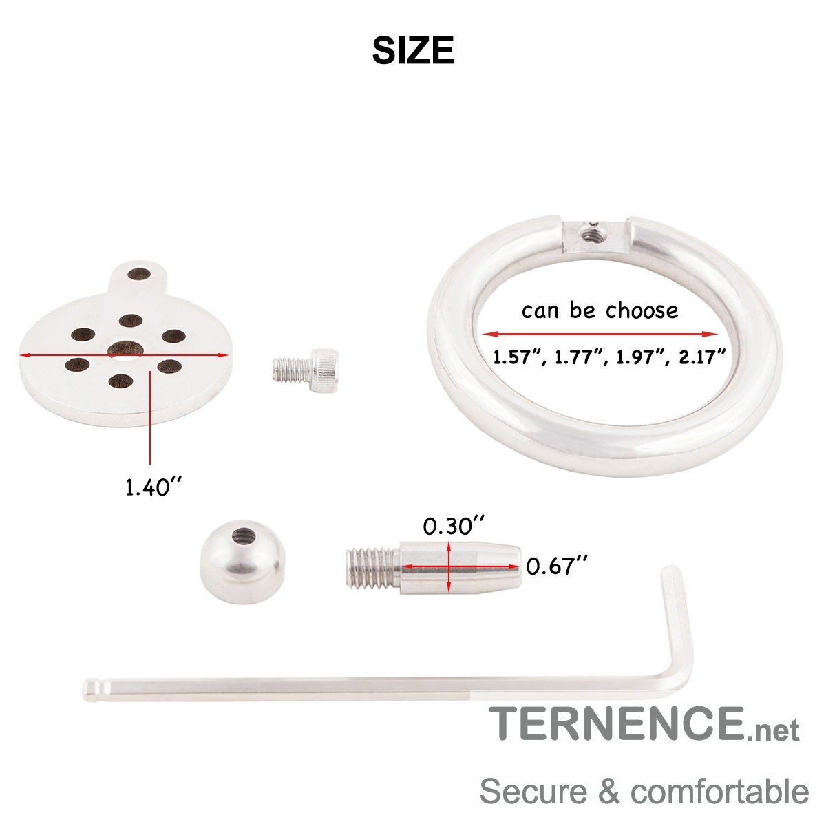 Male Virginity Lock Super Short Cock Cage Stainless Steel SM Exercise Sex Toys with Catheter
