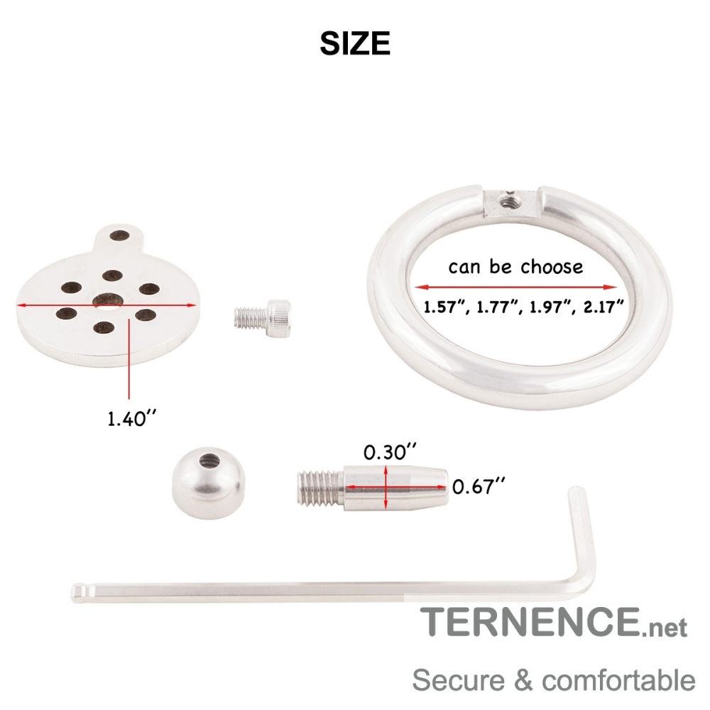 Male Virginity Lock Super Short Cock Cage Stainless Steel SM Exercise Sex Toys with Catheter