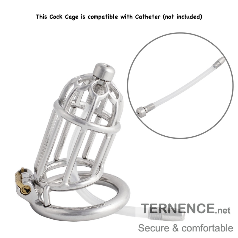 Men's Stainless Steel Male Pennis Lock Cook Penis Ring Cage Male Chastity Device Penis Cage Prevent Erection Toy